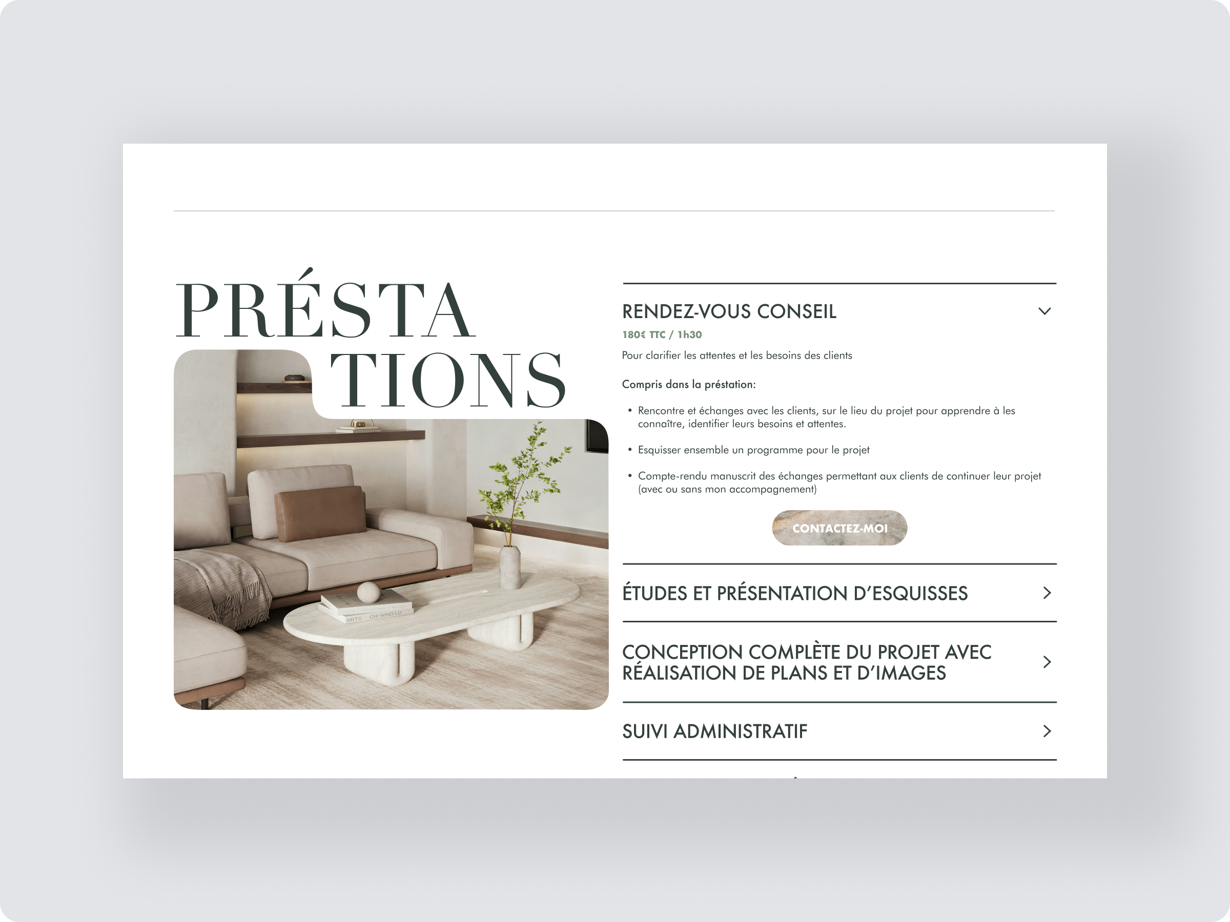 Dessein de Toit prestation