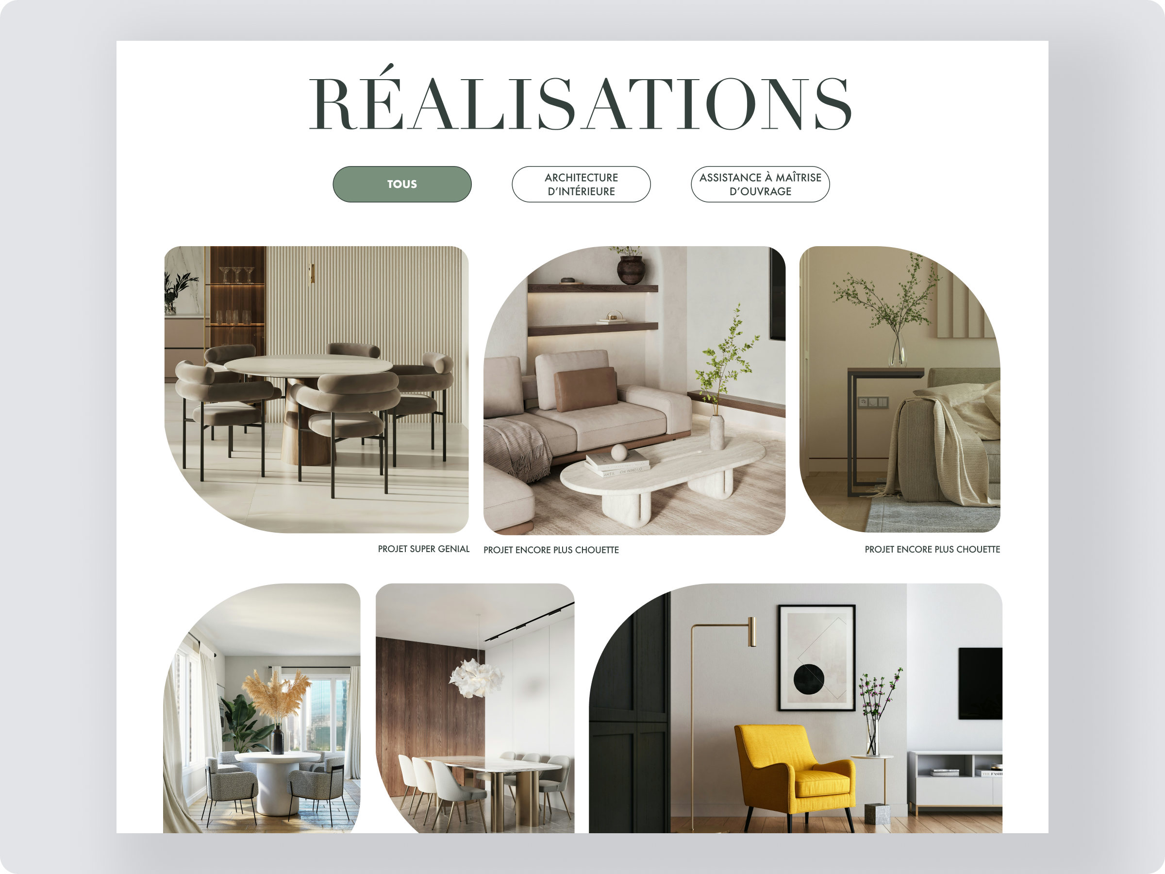 Dessein de Toit realisation