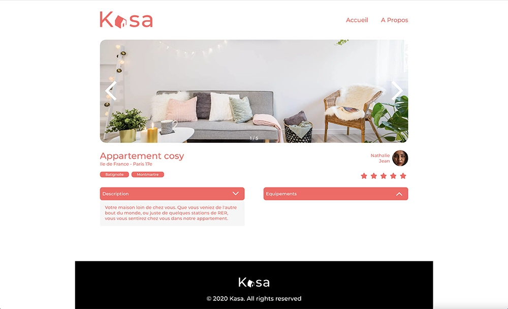 Kasa image carrousel element portfolio