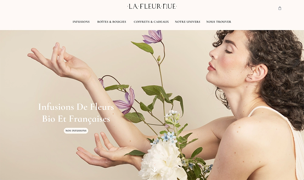 La Fleur Nue homepage portfolio