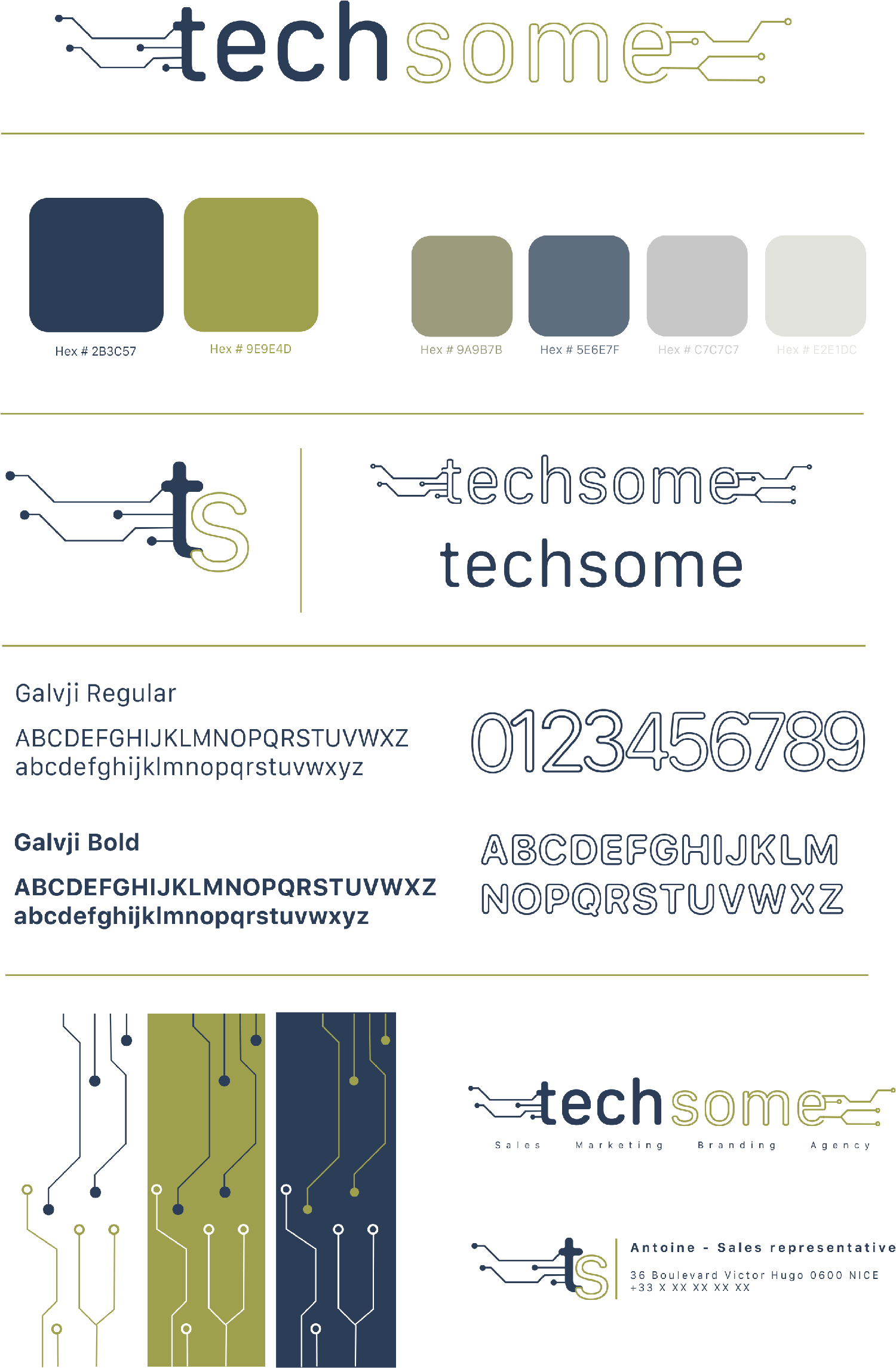Techsome charte graphique portfolio